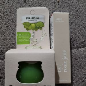 Frudia pore control and by rosie jane perfume oil